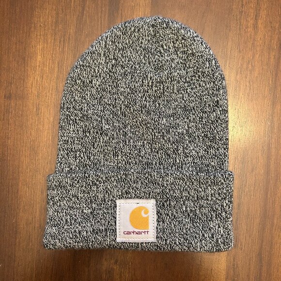 Carhartt Adult Unisex One Size Knit Cuffed Beanie Winter Hat Gray - Picture 1 of 6